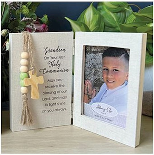 Frame-Communion-Grandson (Holds 3.5" x 5" Photo) (8" x 6") by Communion