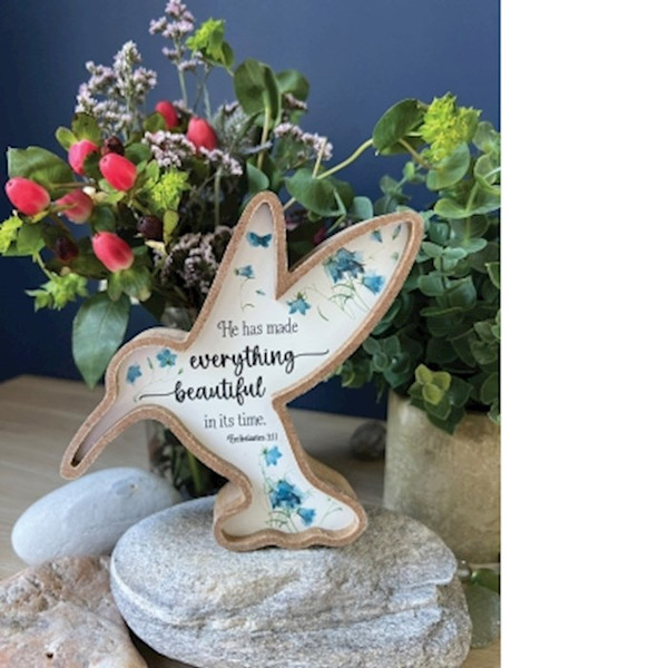 Home Decor-Standing Hummingbird (5" x 6" x 1") by CA Gift