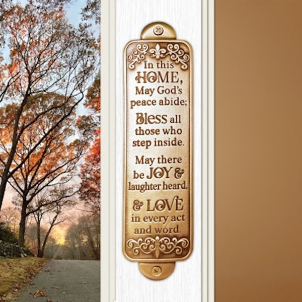 Blessing Wall Plaque-In This Home (Gold) (1.5" x 6") by CA Gift