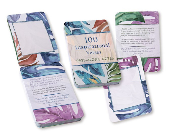 100 Inspirational Verses Pass-Along Notes (#8249) by Holy Land Gifts
