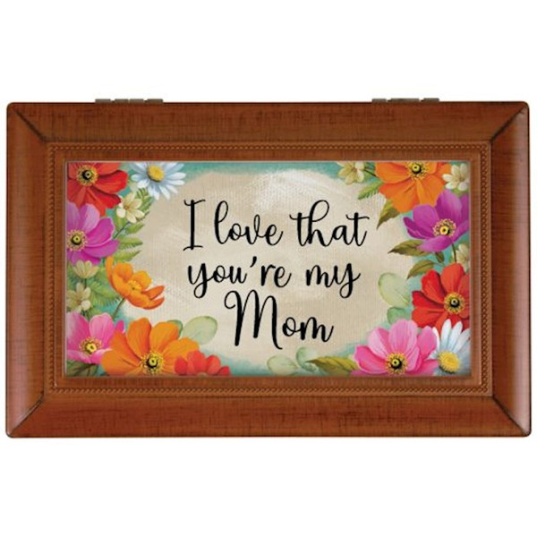 Music Box-I Love That You're My Mom/Fascination Waltz (6" x 4" x 2.5") by Carson Home Accent