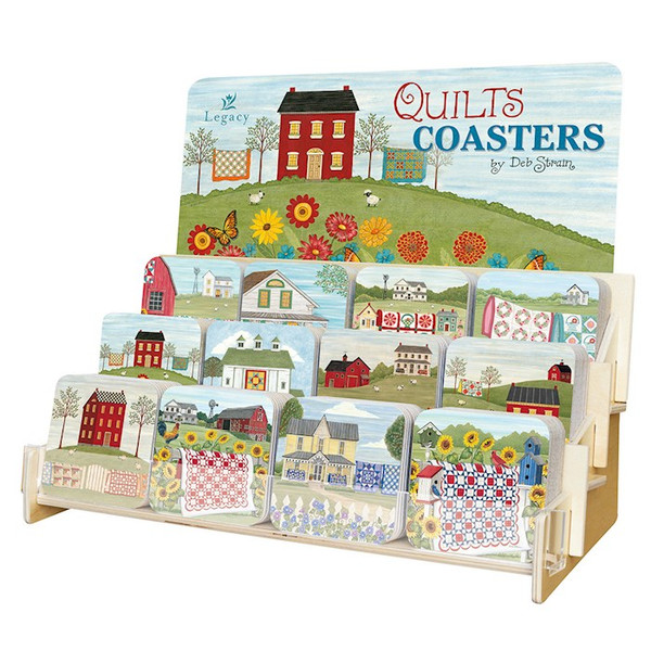 Coaster Collection-Quilts (12 Coasters In 12 Designs) (Display ORD SPY#120359) by Legacy Publishing