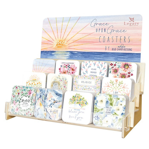 Coaster Collection-Grace Upon Grace (12 Coasters In 12 Designs) (Display ORD SPY#120359) by Legacy Publishing