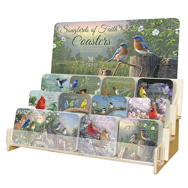 Coaster Collection-Songbirds Of Faith (12 Coasters In 12 Designs) (Display ORD SPY#120359) by Legacy Publishing