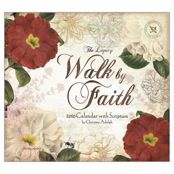 2026 Wall Calendar-Walk By Faith (13.66" x 12") by Legacy Publishing