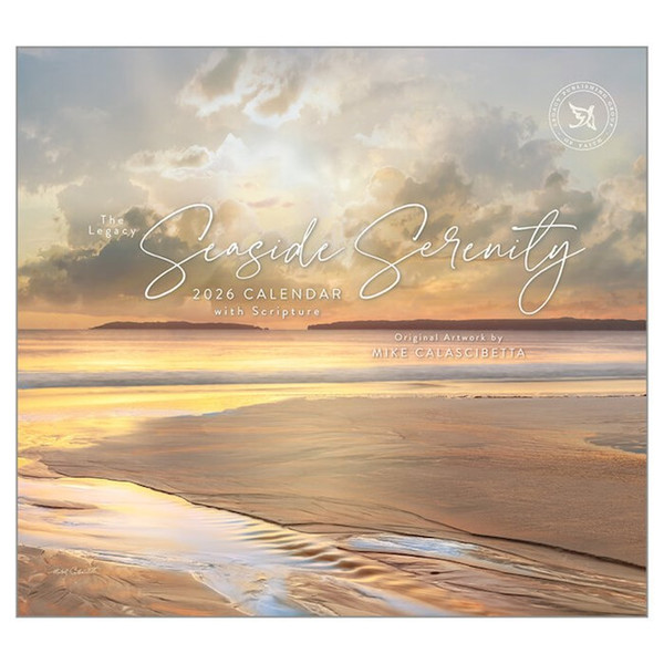 2026 Wall Calendar-Seaside Serenity (13.66" x 12") by Legacy Publishing