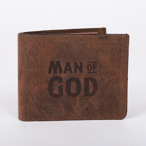Wallet-Buffalo Hide-Man Of God by Swanson