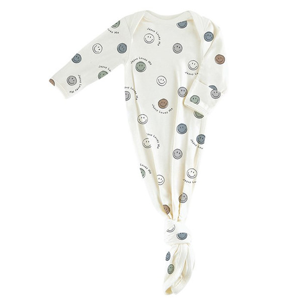 Newborn Knotted Gown-Jesus Loves Me (0-3 Months) by Stephan Baby