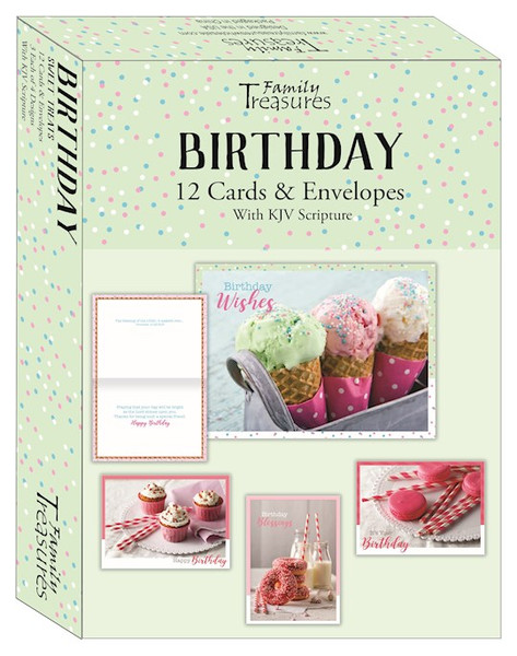 Card-Boxed-Birthday-Sweet Treats (Box Of 12) by Family Treasures