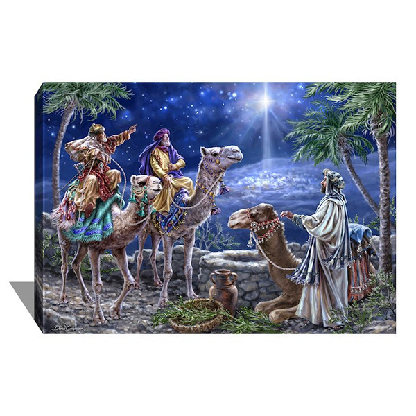 Frameless Canvas-The Magi (10" x 14") (#C1810-SM) by Christmas