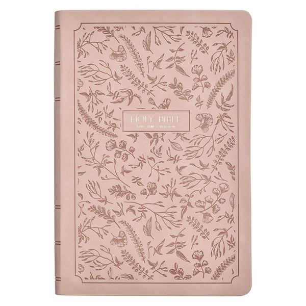 KJV Giant Print Bible-Dusty Pink Faux Leather by Christian Art Gift