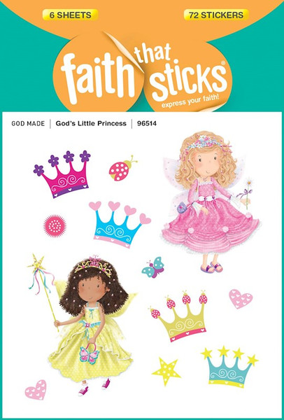 Sticker-God's Little Princess (6 Sheets) (Faith That Sticks) by Faith That Sticks