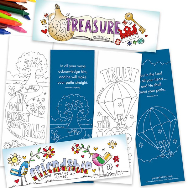 Proverbs Coloring Bookmarks (Pack of 10)