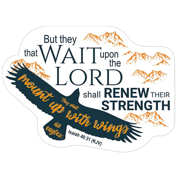 Sticker-Wings like eagles vinyl (3x3"") pack of 6 for individual sale