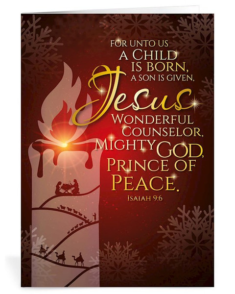Card-Christmas-Jesus Prince of Peace (Pack of 20)
