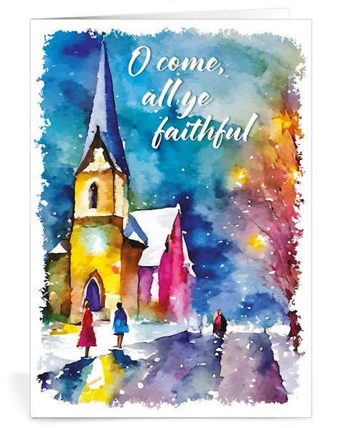 Card-Christmas-All Ye Faithful (Pack of 20)