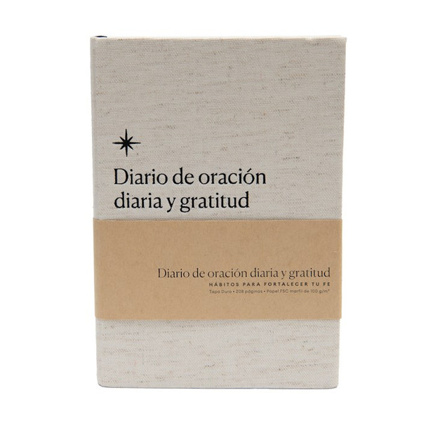 Prayer & Gratitude Journal White_Spanish