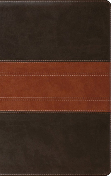 ESV Giant Print Personal Size Bible (RL)*-Forest/Tan Trail Design TruTone by English Standard V