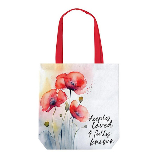 Canvas Tote-Deeply Love & Fully Know (14" x 16") by P Graham Dunn