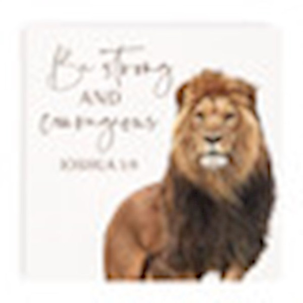 Coaster-Be Strong (4" x 4") (Pack Of 6) by P Graham Dunn