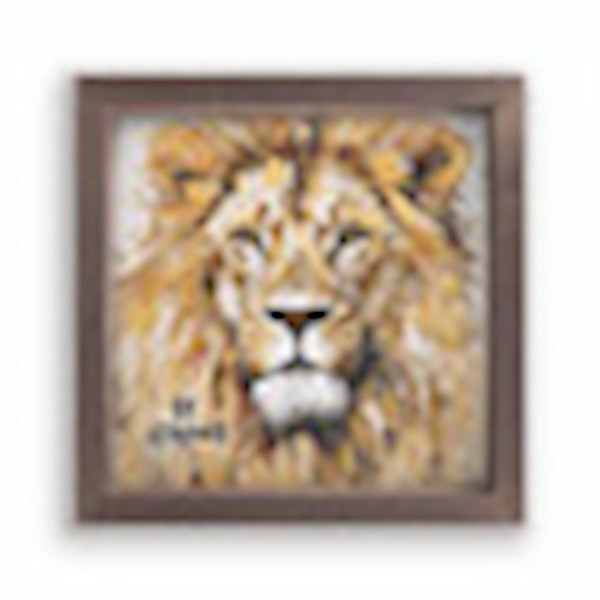 Framed Art-Be Strong-Linen Art (11" x 11") by P Graham Dunn