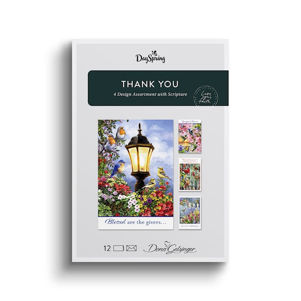 Boxed Card-Thank You By Donna Gelsinger (KJV) (Box Of 12) by Gelsinger Dona
