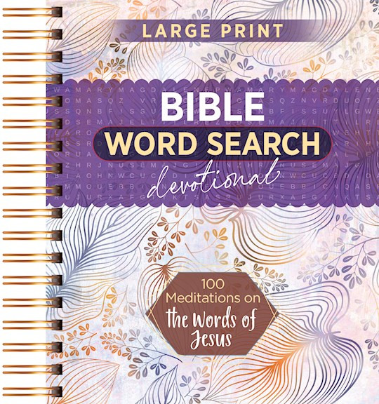 100 Meditations On The Words Of Jesus (Bible Word Search Devotional)-Large Print by Broadstreet Publis