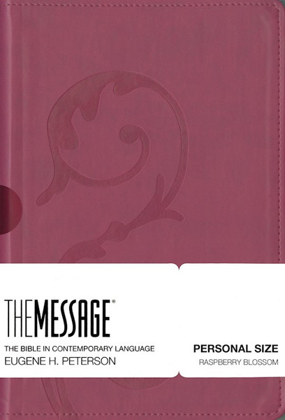 The Message/Personal Size Bible (Numbered Edition)-Raspberry Blossom LeatherLook by Peterson Eugene H