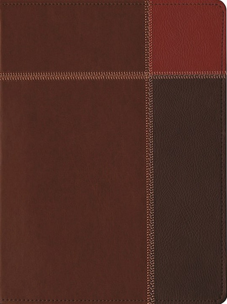 The Message/Large Print Bible (Numbered Edition)-Brown Trio LeatherLook by Peterson Eugene H