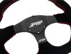 PRP Suede D-Shape Steering Wheel - Red - G253 Photo - Close Up