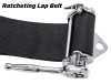 PRP 5.2 Cam-Lock Harness w/ Ratchet Lap Belt - Black - SB5.2CAMRT Photo - Close Up