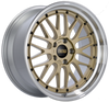 BBS LM 18x8 5x114.3 ET40 Gold Center Diamond Cut Lip Wheel - 82mm PFS/Clip Required - LM080GPK Photo - Primary