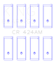 King Engine Bearings Chrysler 134C 2.2L/153Ci 2.5L (Size +0.25mm) Connecting Rod Bearing Set - CR424AM0.25 Photo - Primary