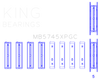 King Subaru FA20/Toyota 4U-GSE pMaxKote Performance Main Bearing Set - Size STDX - MB5745XPGCSTDX Photo - Primary