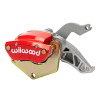 Wilwood Caliper-MC4 Mechanical-R/H - Silver w/No Logo 2.00in Piston .81in Disc - Red - 120-17477-RD Photo - Primary