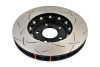 DBA 03-05 Evo 8/9 Front Slotted 5000 Series 2 Piece Rotor Assembled w/ Black Hat - DBA52218BLKS Photo - Close Up