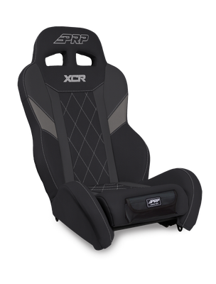 PRP XCR Suspension Seat - Black/Gray w Diamond Stitch and Front Pocket - A8001-PORXP-203-SDFP Photo - Primary