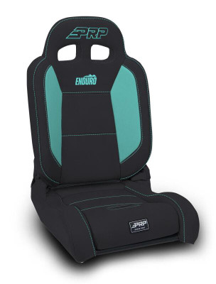 PRP EnduroDaily Reclining Suspension Seat - Black/Teal Vinyl - Passenger - A8701045-201-238 Photo - Primary