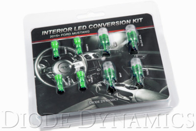 Diode Dynamics Mustang Interior Light Kit 15-17 Mustang Stage 2 - Green - DD0281 Photo - Primary