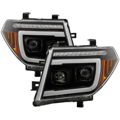 Spyder Apex 05-08 Nissan Frontier High-Power LED Module Headlights - Black (PRO-YD-NF05AP-SEQGR-BK) - 5089106 Photo - Primary