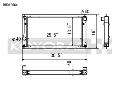 Koyo 2022+ Toyota GR86 and Subaru BRZ Competition All-Aluminum Radiator - HH012664 Photo - Primary