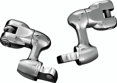 Kuryakyn 2in Adjustable Lockable Offsets With Male Mount Adapter Chrome - 4556 Photo - Primary