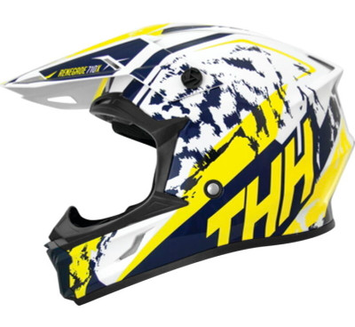 THH Helmets T710XR Renegade Yellow/Blue - Large - 646427 Photo - Primary