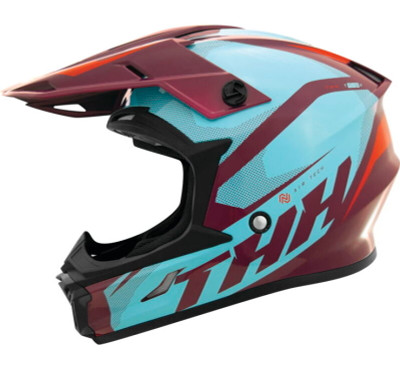 THH Helmets T710XR Airtech Burgundy/Blue Youth - Large - 647848 Photo - Primary