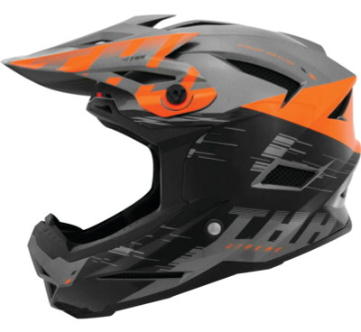 THH Helmets T-42 BMX Xtreme  Gray/Orange - Medium - 647923 Photo - Primary