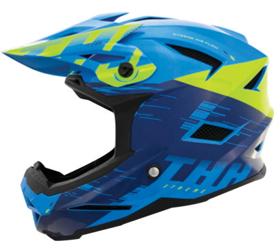 THH Helmets T-42 BMX Xtreme  Blue/Yellow - Small - 647940 Photo - Primary
