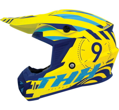 THH Helmets T730X Twister Yellow/Blue - XL - 647988 Photo - Primary