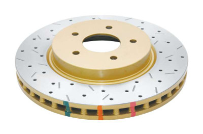 DBA 8/98+ Nissan Skyline R34 GTT Front Crossdrilled Slotted 4000 Series Rotor - DBA42304XS Photo - Primary