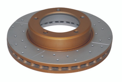 DBA 98-05 Lexus LX 470 / 98+ Toyota Landcruiser 100 Series Front Drilled & Slotted 4000 Series Rotor - DBA4788XS Photo - Primary