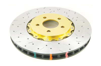 DBA 05-10 Mustang GT V8 Shelby Edition Front Drilled & Slotted 5000 Series 2 Piece Rotor Assembled w - DBA52124GLDXS Photo - Primary